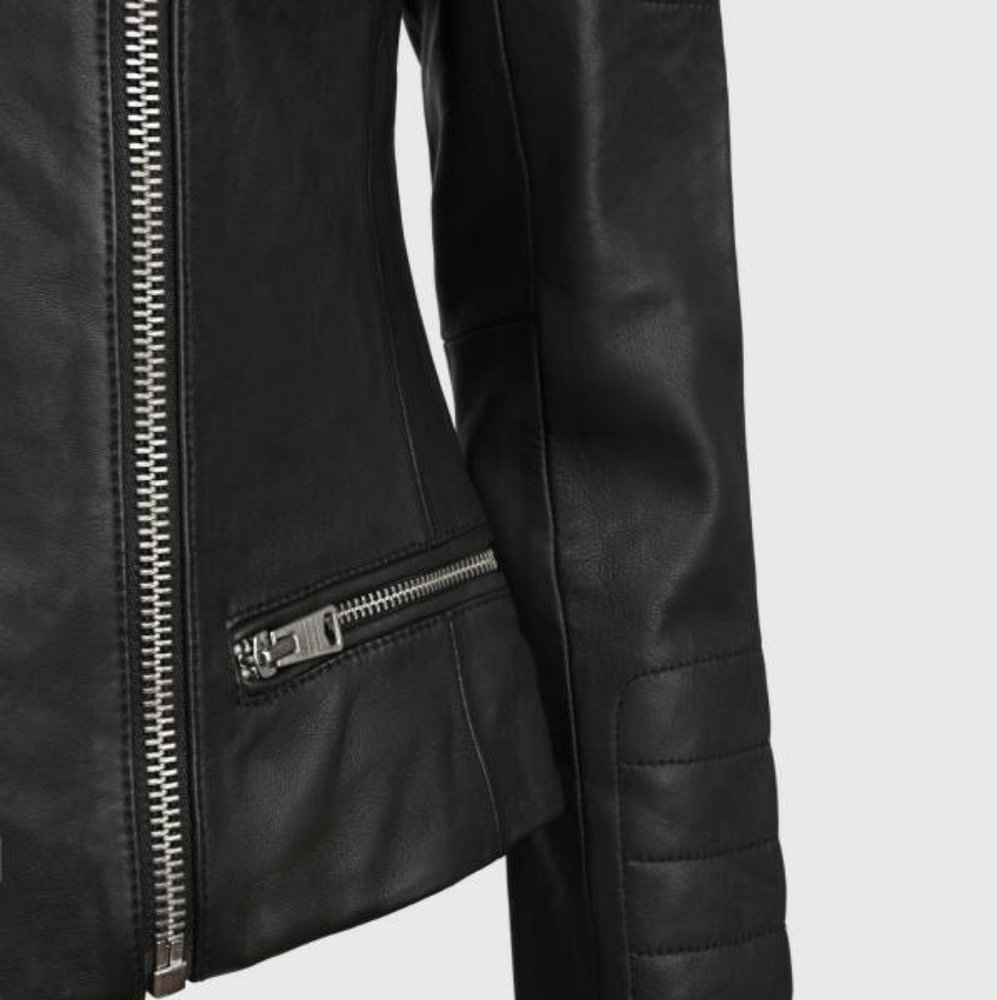 AllSaints Leather Jacket - Picture 4 of 10